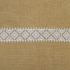 guarnição bordada branca do laço do poliéster de 3.5cm para o vestuário