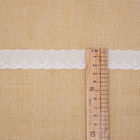 o bordado do algodão do poliéster de 2.5cm ata a tela para a roupa