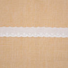 o bordado do algodão do poliéster de 2.5cm ata a tela para a roupa