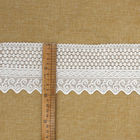 Guarnição do laço do bordado do algodão 10cm do poliéster do vestuário